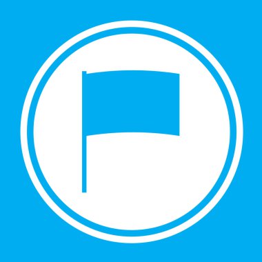 Resimli Simge Arka Planda İzole - Yay Bayrağı