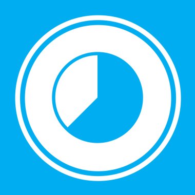 Resimli Simge Arka Planda İzole - Yüzde 62 Pasta Grafiği