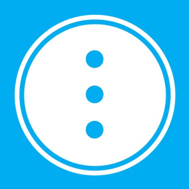 Resimli Simge Arka Planda İzole - 3 Nokta Menüsü