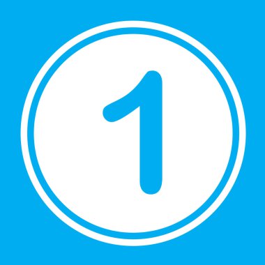 Resimli Simge Arka Planda İzole - 1