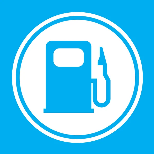 Icona illustrata isolata su sfondo - Luce della pompa di benzina — Vettoriale Stock