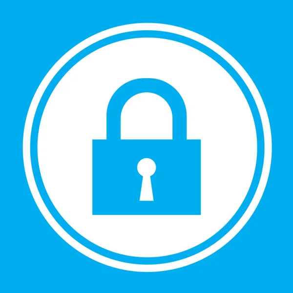 Illusztrált ikon izolált a background-Lock zárva — Stock Vector