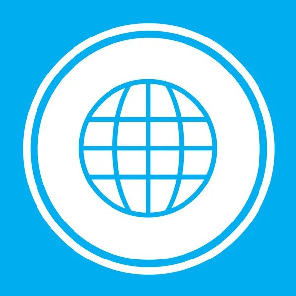 Geïllustreerd pictogram geïsoleerd op een achtergrond-Globe — Stockvector