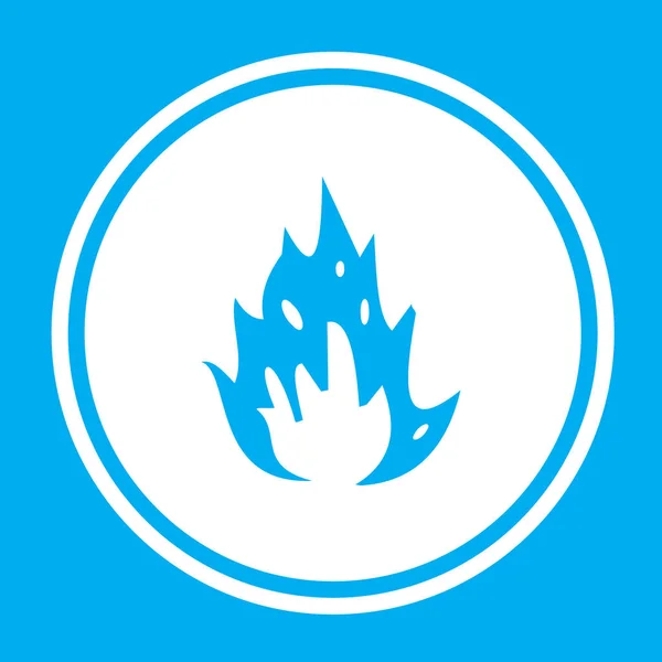 Ikone isoliert auf einem Hintergrund - Flammen — Stockvektor