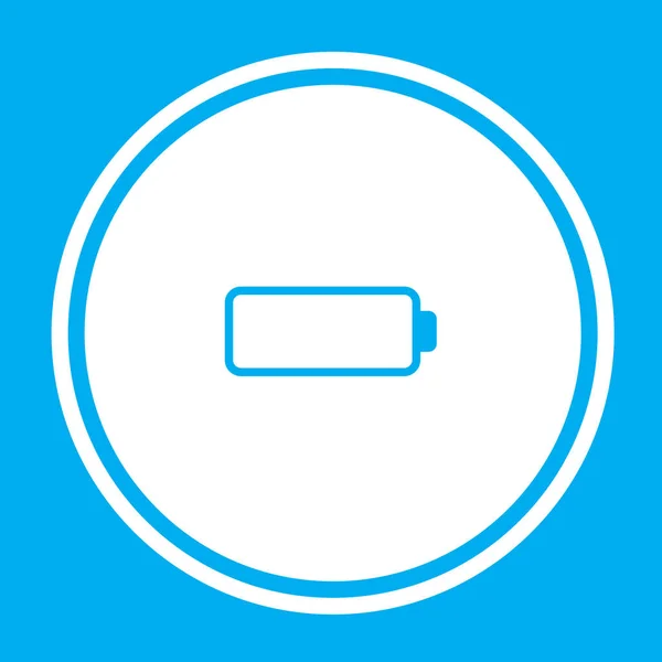 Ilustrované ikony izolované na pozadí-prázdná baterie — Stockový vektor