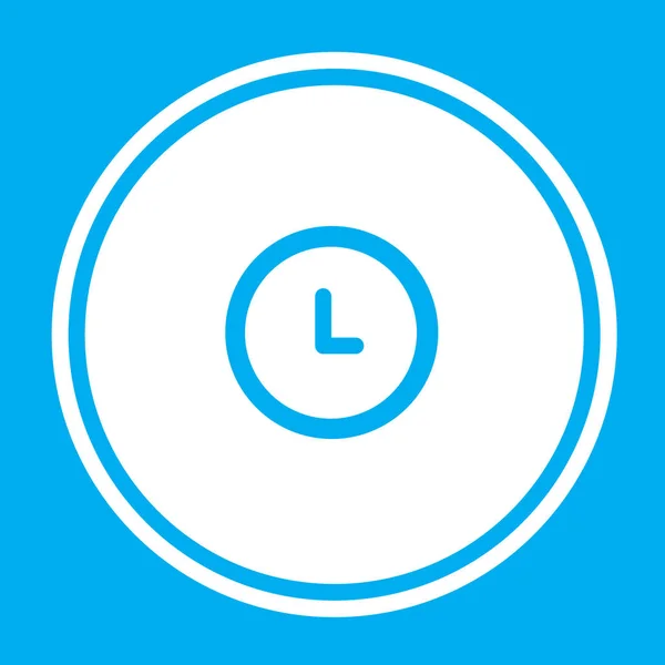 Ikone isoliert auf einem Hintergrund - Uhr — Stockvektor