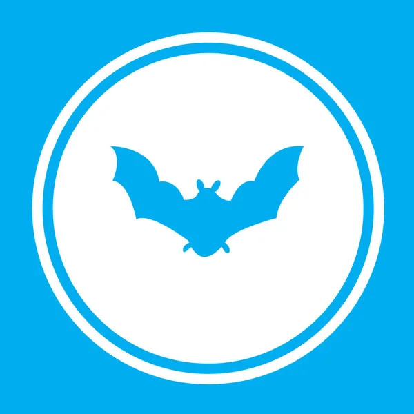 Icono ilustrado aislado sobre un fondo - Murciélago — Archivo Imágenes Vectoriales