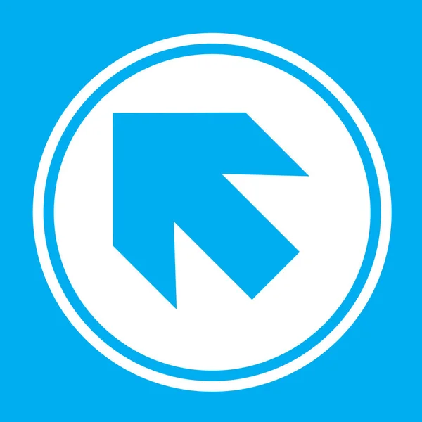 Illustrerad ikon isolerad på en bakgrund-pil upp vänster — Stock vektor