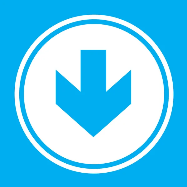 Illustrerad ikon isolerad på en bakgrund-pil ner — Stock vektor