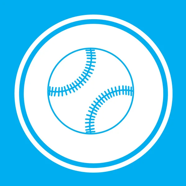 Illusztrált Icon izolált a háttér-baseball — Stock Vector