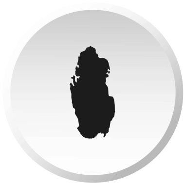 Katar Ülke Şekli İllüstrasyon