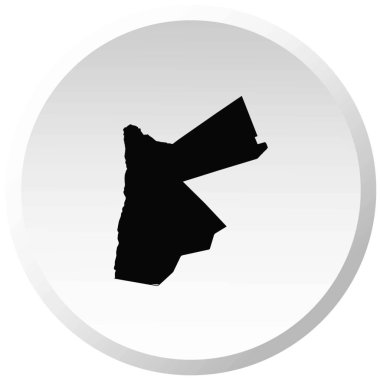 Ürdün Ülke Şekli İllüstrasyon