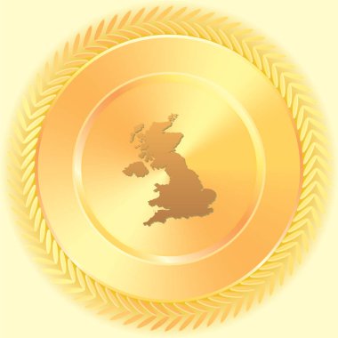 Birleşik Krallık Ülke Şekli İllüstrasyonu