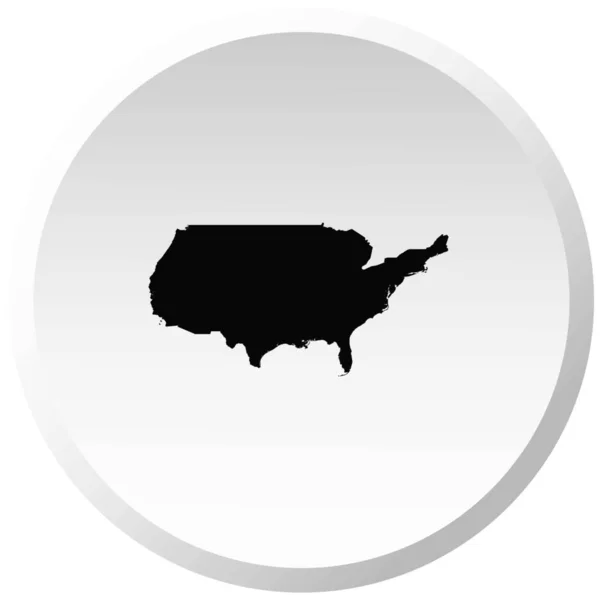 Forma del paese Illustrazione degli Stati Uniti d'America — Vettoriale Stock