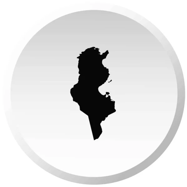 Land vorm illustratie van Tunesië — Stockvector