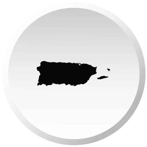 Land vorm illustratie van Puerto Rico — Stockvector