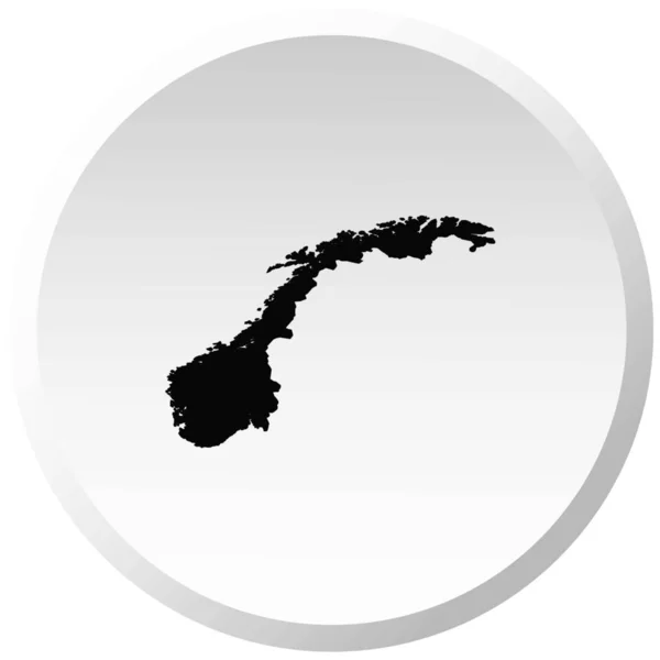 Σχήμα χώρας απεικόνιση της Νορβηγίας — Διανυσματικό Αρχείο