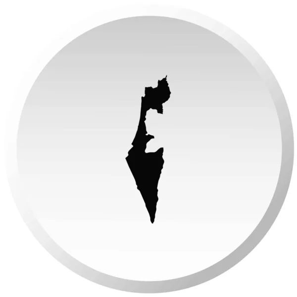 Ilustración de Israel en forma de país — Vector de stock