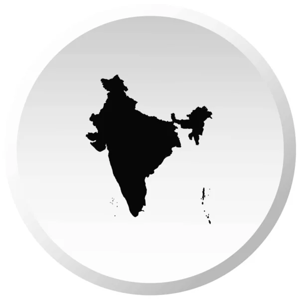 インドの国形イラスト — ストックベクタ