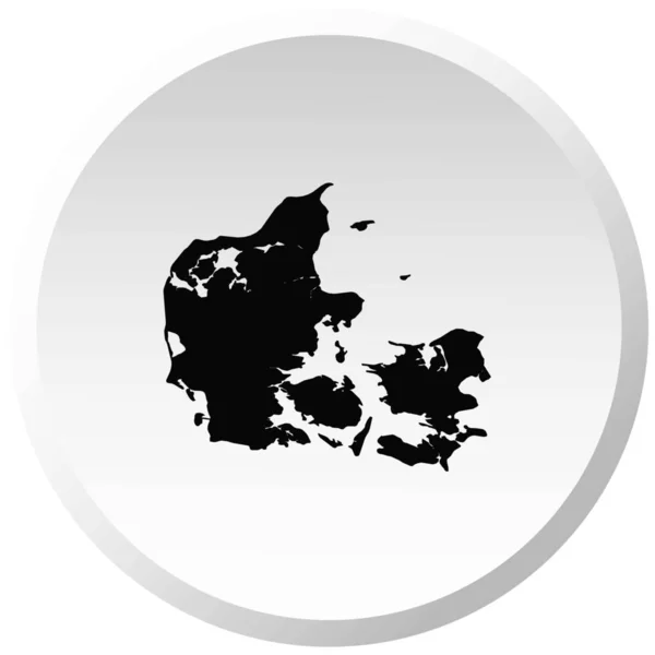 デンマークの国の形のイラスト — ストックベクタ