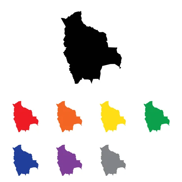 Illustration de la forme du pays de Bolivie — Image vectorielle