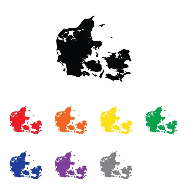 Obrazec země – ilustrace Dánska — Stockový vektor