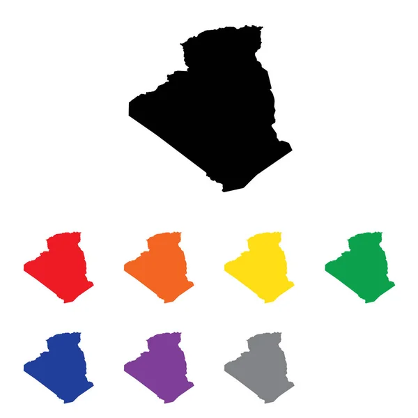 Land vorm illustratie van Algerije — Stockvector