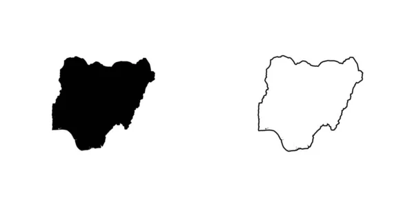 Länderspezifische Darstellung nigerias — Stockvektor