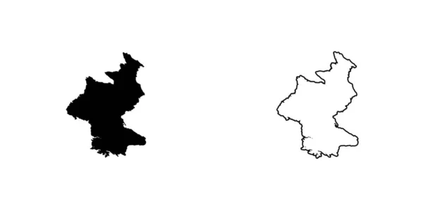 Land Shape illustration av Nordkorea Nordkorea — Stock vektor
