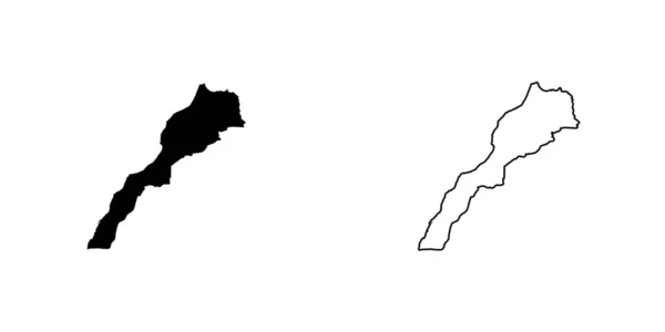 Länderspezifische Darstellung Marokkos — Stockvektor