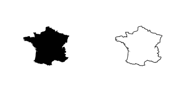 Illustration de forme de pays de France France — Image vectorielle