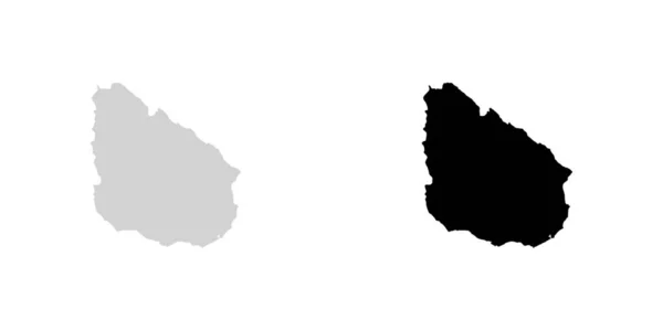 乌拉圭国家形状插图 — 图库矢量图片