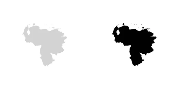Σχήμα χώρας απεικόνιση της Βενεζουέλας — Διανυσματικό Αρχείο