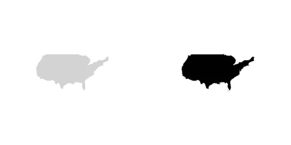 Country Shape Ilustração dos Estados Unidos da América — Vetor de Stock