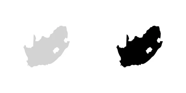 Σχήμα χώρας απεικόνιση της Νότιας Αφρικής — Διανυσματικό Αρχείο