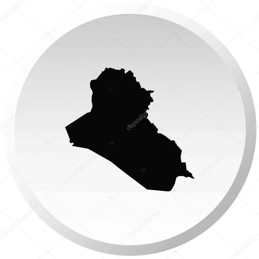 Country Shape Illustration of Iraq