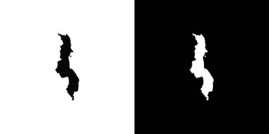 Malavi Ülke Şekil İllüstrasyon