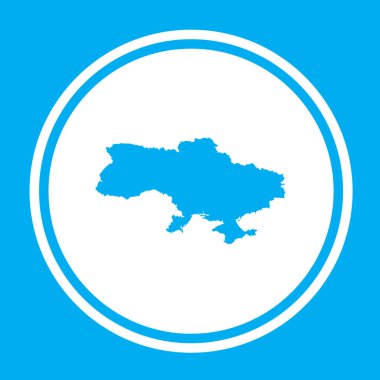 Ukrayna Ülke Şekil İllüstrasyon