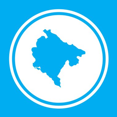 Karadağ Ülke Şekli İllüstrasyon