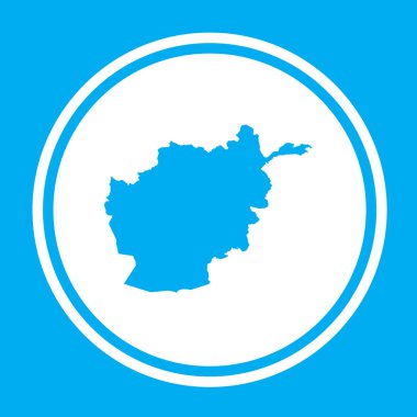 Afganistan Ülke Şekli İllüstrasyon