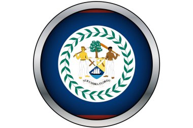 Zambiya Bayrağı ile 3d Altın Yuvarlak Düğme