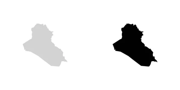 País forma ilustração do Iraque — Vetor de Stock
