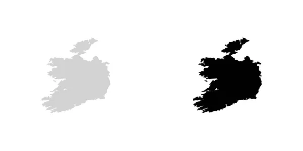 İrlanda Ülke Şekli İllüstrasyon — Stok Vektör
