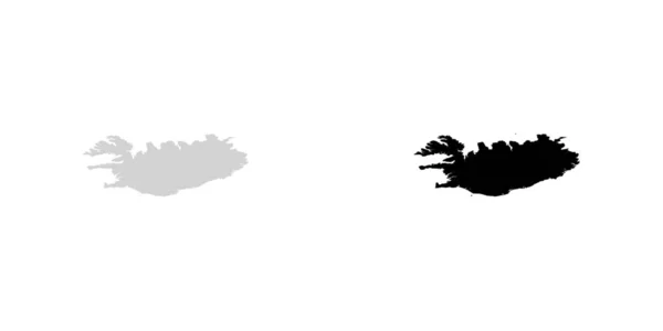 Illustration en forme de pays du Groenland — Image vectorielle