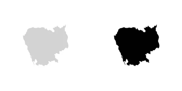 Länderspezifische Darstellung Kambodschas — Stockvektor