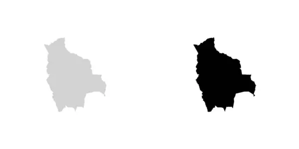 玻利维亚的国家形状插图 — 图库矢量图片
