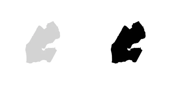 지부티의 국가 모양 일러스트 — 스톡 벡터