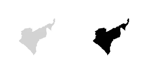 Land Shape illustration av Kamerun — Stock vektor