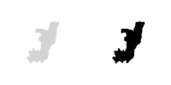 Forma del paese Illustrazione del Congo — Vettoriale Stock