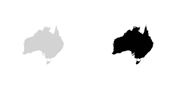 Країна форма ілюстрація Австралії — стоковий вектор
